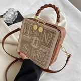 Retro Design Rivet Square Handbag