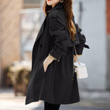 Short casual coat with scarf