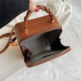 Retro Design Rivet Square Handbag